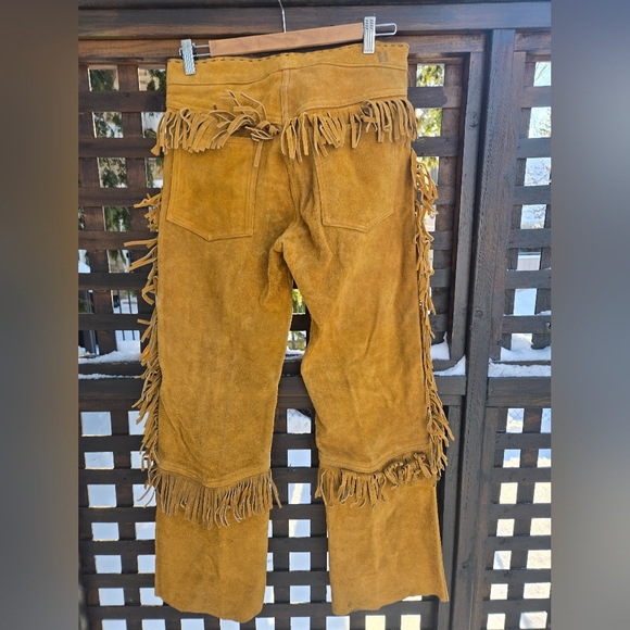 Vintage Fringe Suede Pants - Picture 11 of 12